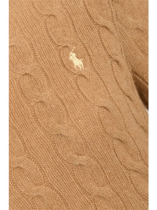 Dolcevita a trecce in misto lana e cashmere Medium beige POLO RALPH LAUREN | 211888686006
